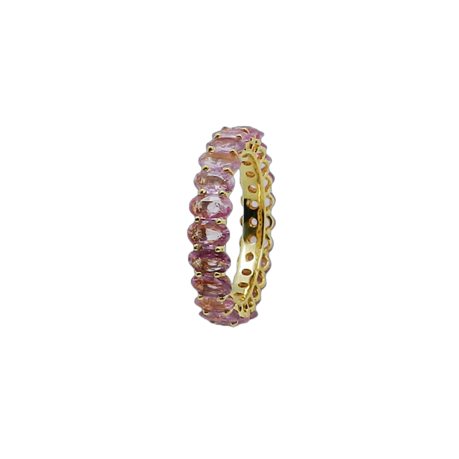 Pink Tourmaline Oval Ring