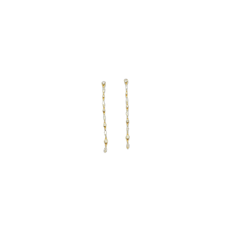 Single Line Diamond Earring