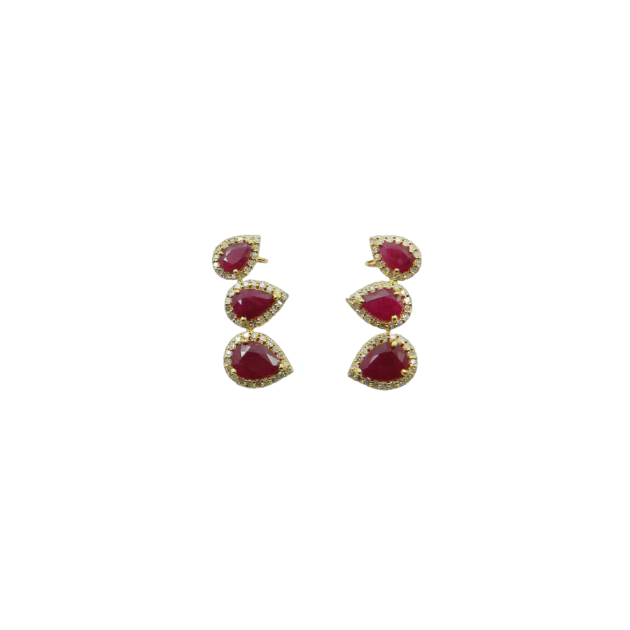 Ruby Pear Pave Tops