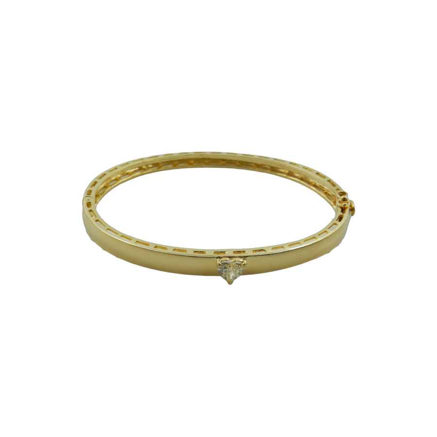 Diamond Heart Bangle - Image 2