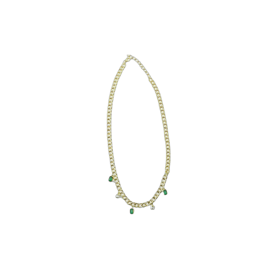 Emerald Octa Necklace